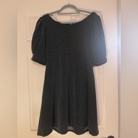 Free people patterned mini dress with puff sleeves - Picture 3 of 5